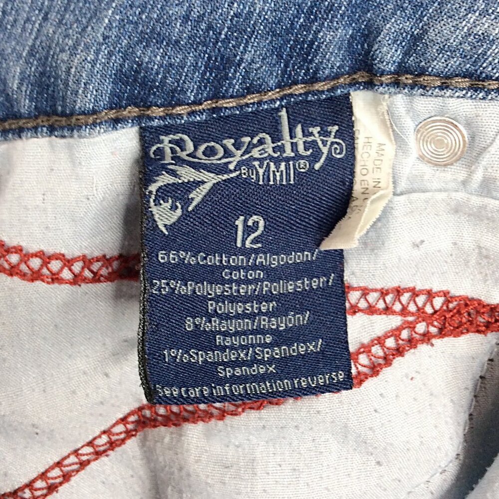 Royalty by YMI Jean Shorts Women's Size 12 Thick Stitch - Picture 3 of 7